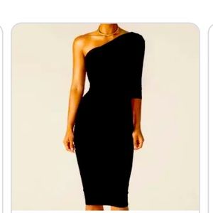 Brand New- Never worn  Alieva Dolly Elegant Bodycon Dress (Black) S